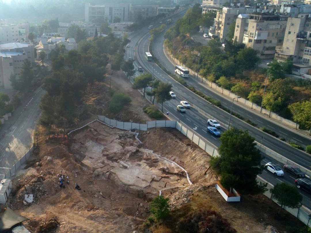 Stone quarry being excavated in the neighborhood of Har Hotzvim, Jerusalem