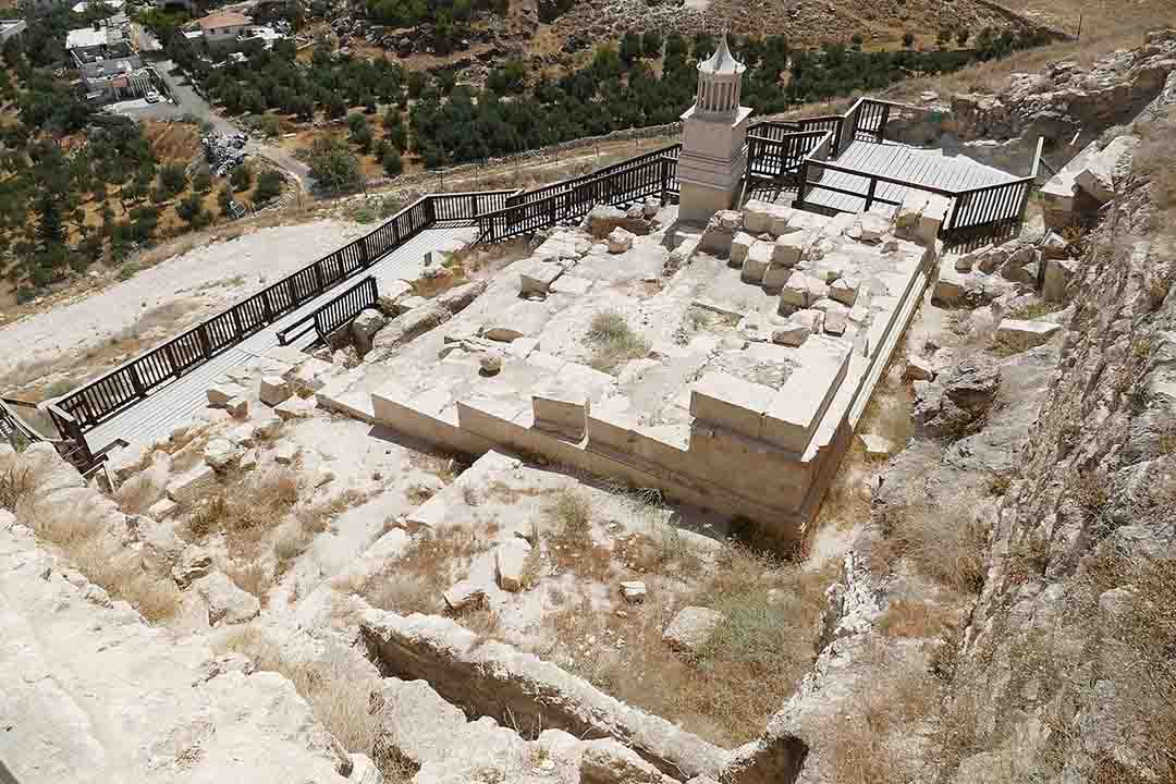 Tomb of Herod the Great at the Herodium fortress in the West Bank