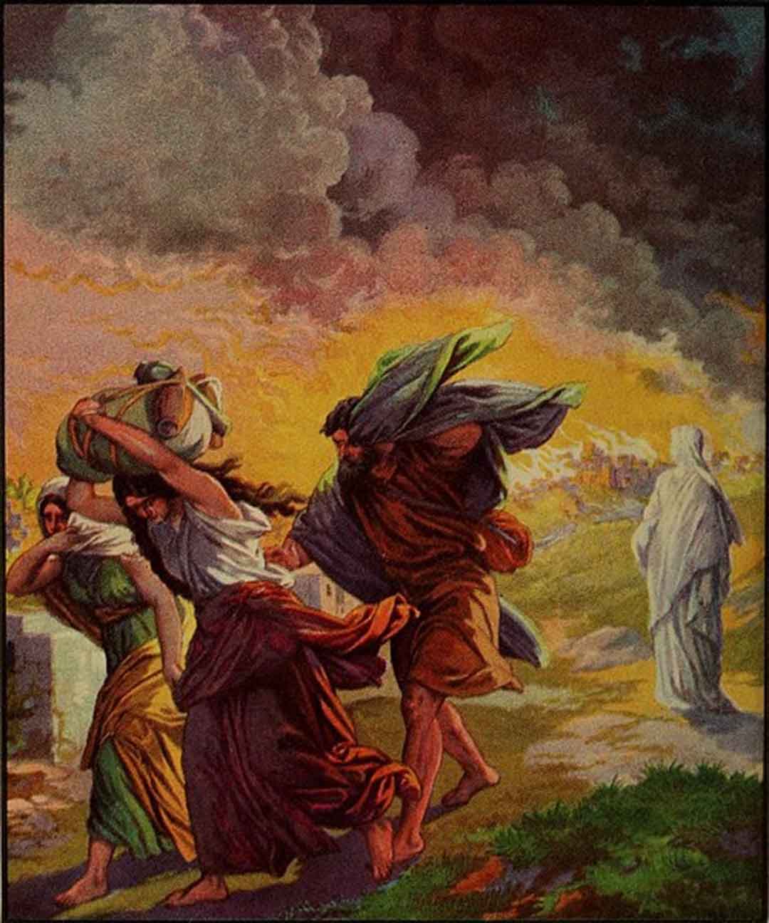 Fleeing Sodom and Gomorrah by  Adolf Hult