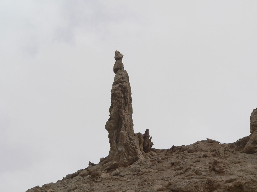 Lot’s Wife rock formation near the Dead Sea in Jordan