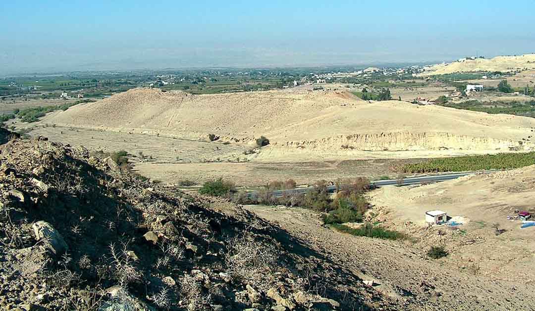 Archeological site of Tall al-Hammam in Jordan.