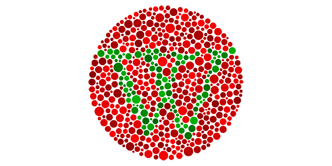 The Ishihara color perception test
