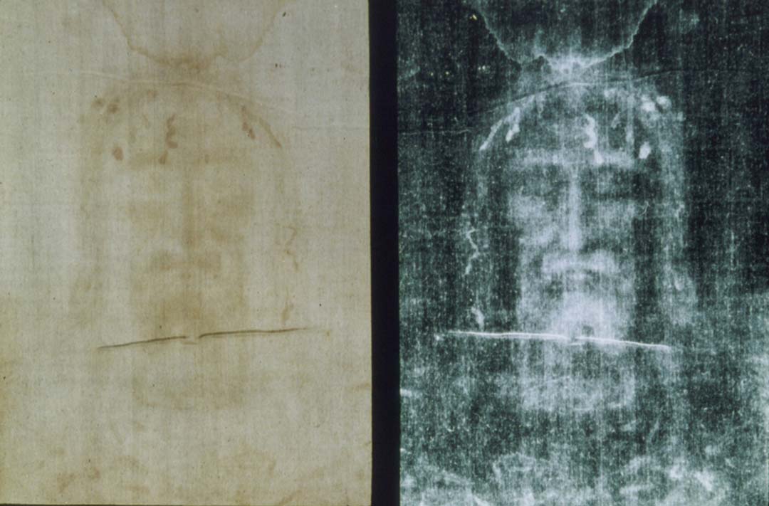 Image of a face in the Shroud of Turin