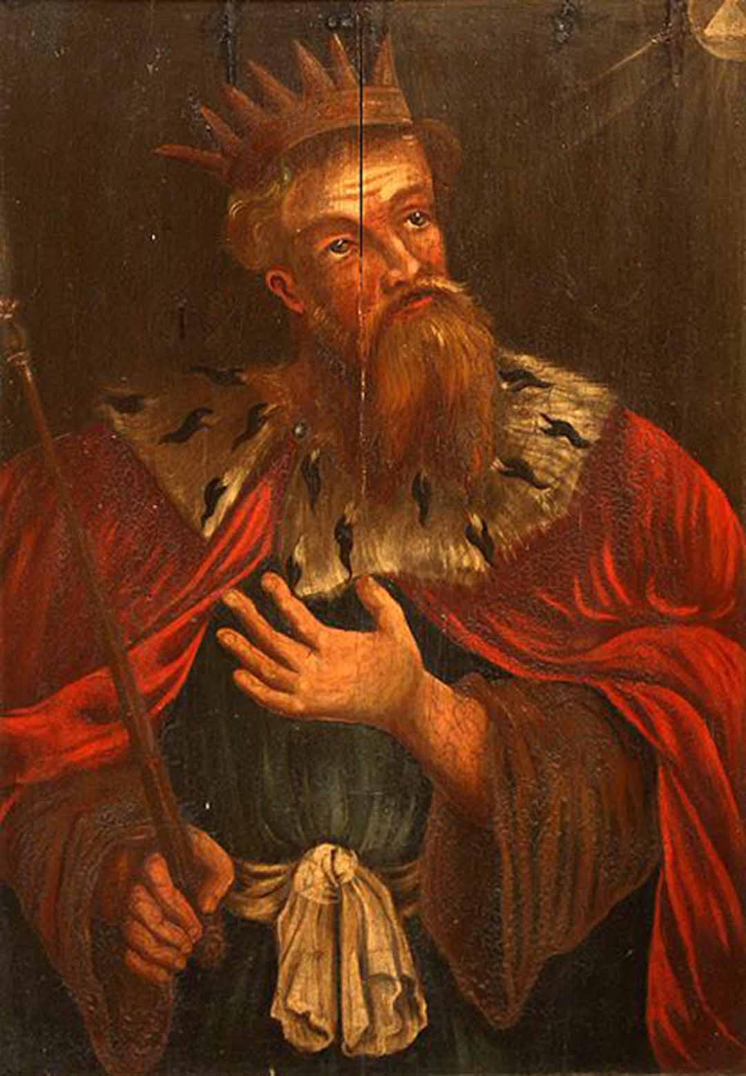 Painting of King Hezekiah, artist unknown